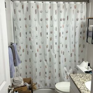 Booty shower curtain